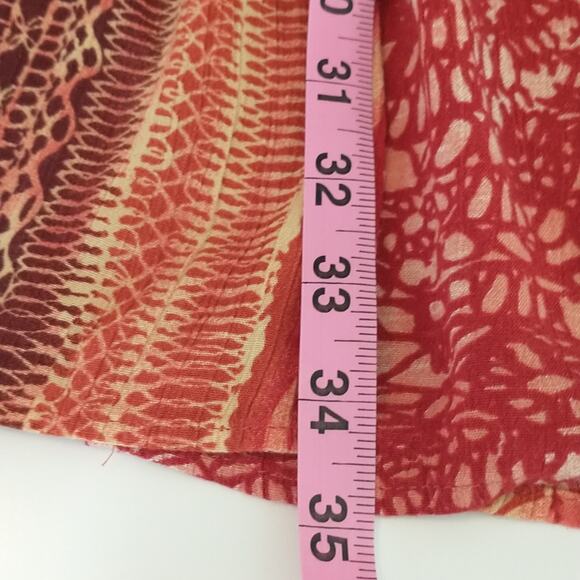 Rabbit Rabbit Rabbit Maxi Skirt Women's Sz 12 Multicolor Boho Floral Slit panels - Picture 11 of 12